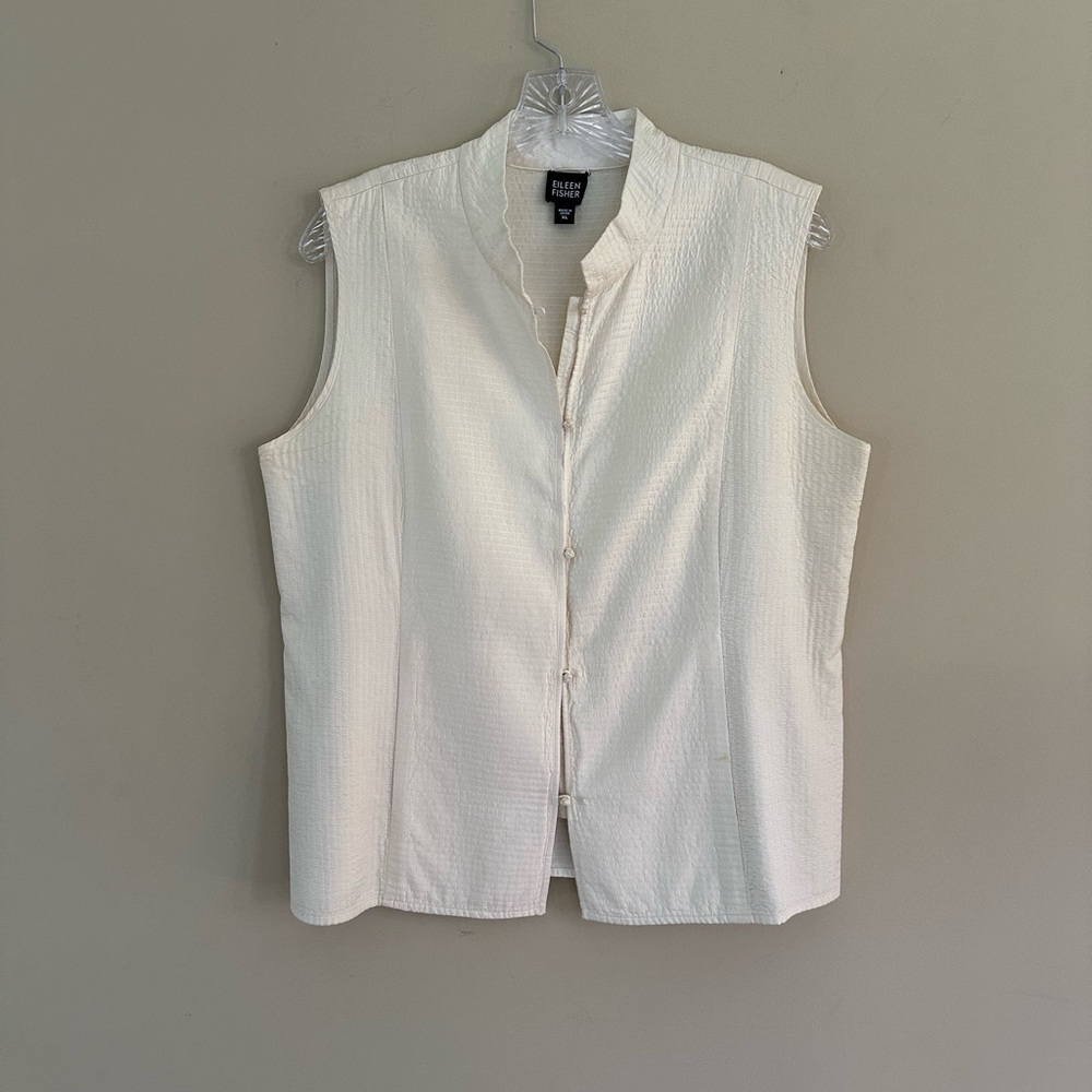 Eileen Fisher Tussah Silk Top XL